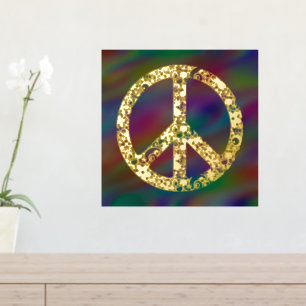 Flower Power Peace Sign 1 Foliendrucke