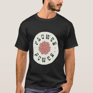 Flower Power, Retro Natur Vegan Vegetarier Liebhab T-Shirt