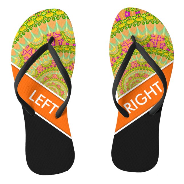 Flower Power Spirale SONNIG Flip Flops (Fußbett)