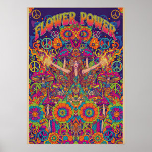 Flower Power V08 Poster