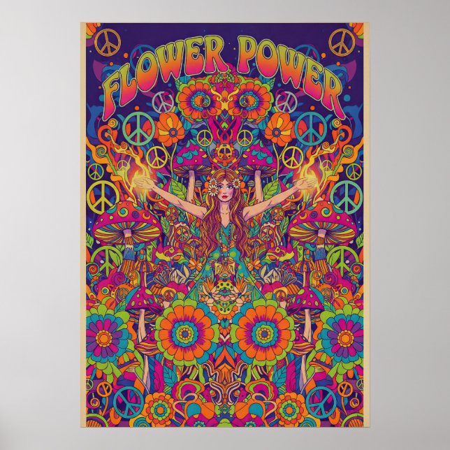 Flower Power V08 Poster (Vorne)