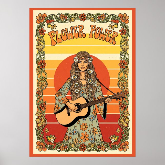 Flower Power V11 Poster (Vorne)