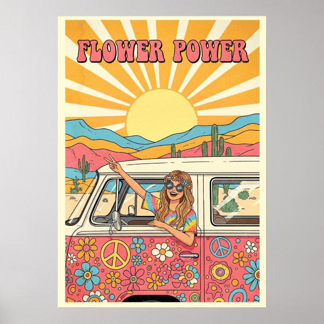 Flower Power V14 Poster (Vorne)
