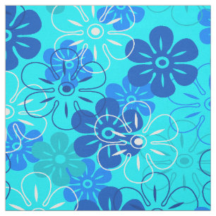 Flower Rain Hawaiian Retro Floral Stoff