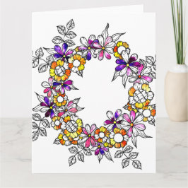 Flower Ring Dankeskarte