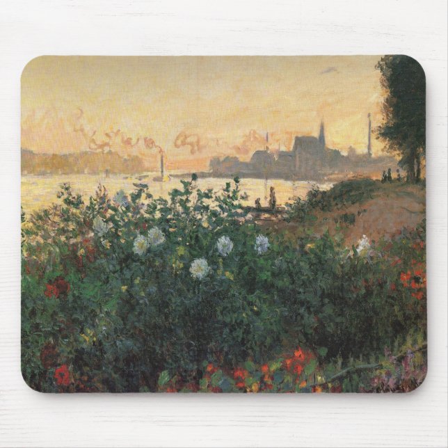 Flower Riverbank, Argenteuil - Claude Monet - c1 Mousepad (Vorne)