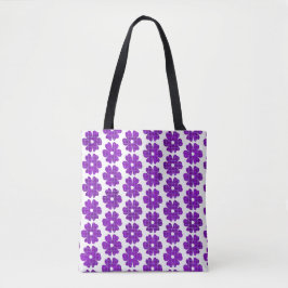 Flower Shape Plaid Purple Pink