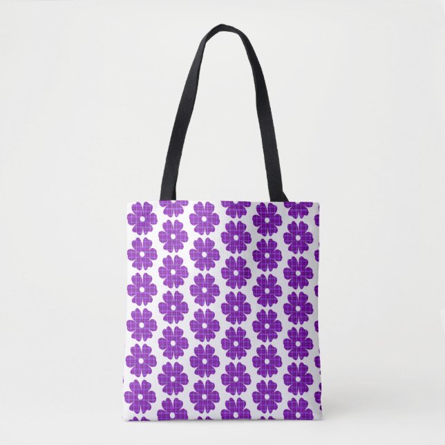 Flower Shape Plaid Purple Pink (Vorderseite)