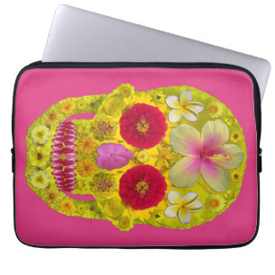 Flower Skull 8 Laptopschutzhülle