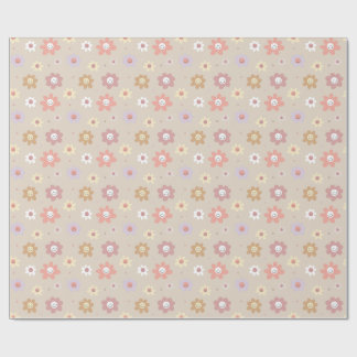 Flower Smiley Wrapping Paper Geschenkpapier