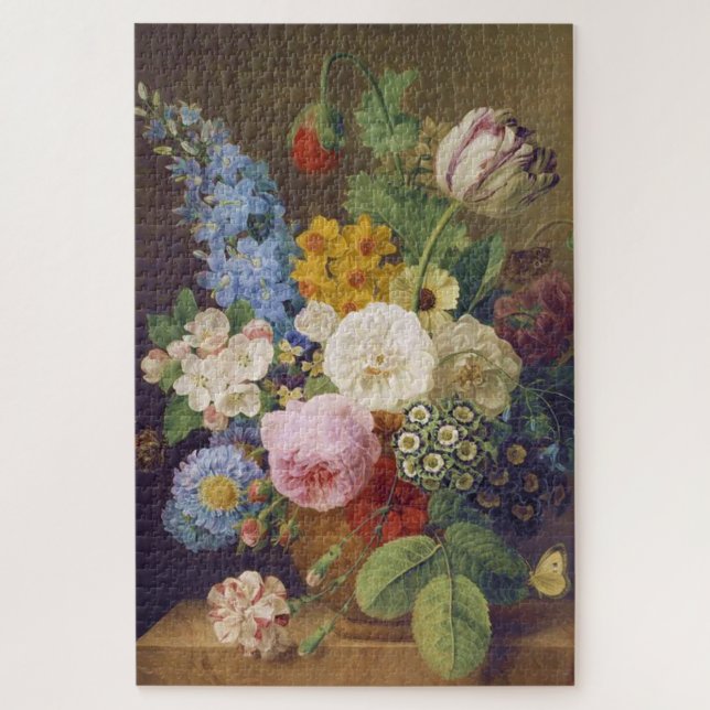 Flower Still Life by Jean Ulrich Tournier Puzzle (Vertikal)