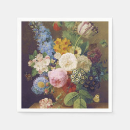 Flower Still Life by Jean Ulrich Tournier Serviette