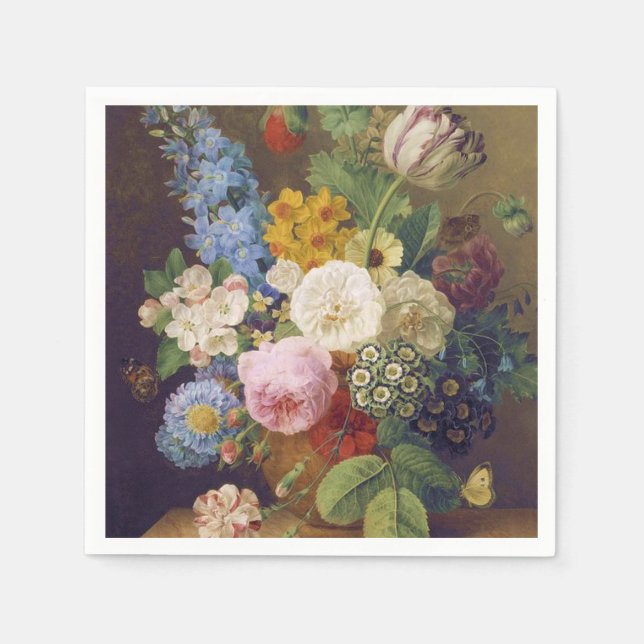 Flower Still Life by Jean Ulrich Tournier Serviette (Vorderseite)