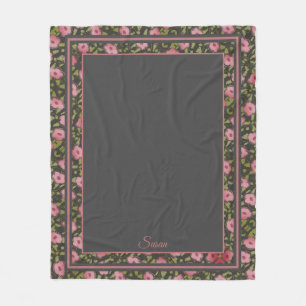 Flower Travel Blanket Fleecedecke