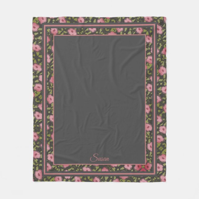 Flower Travel Blanket Fleecedecke (Vorderseite)