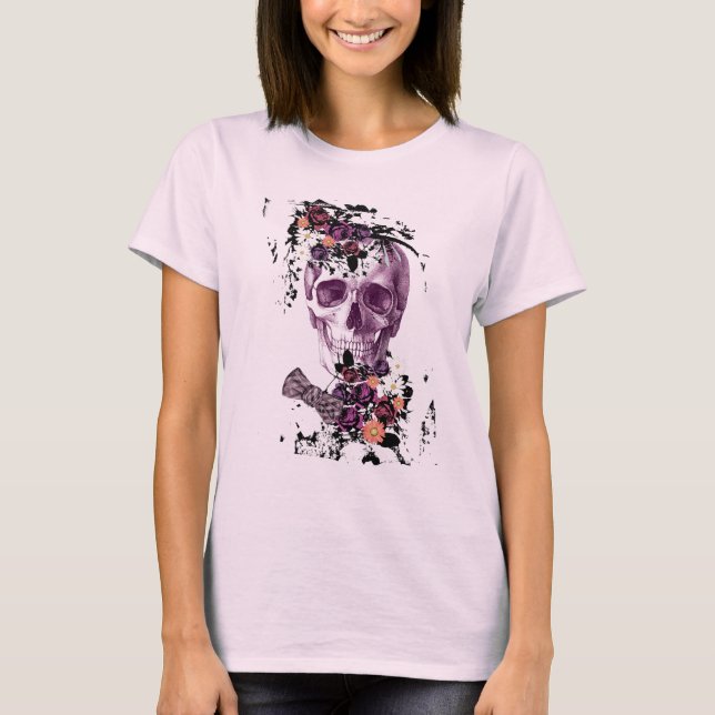 Flowered Skull head T-Shirt (Vorderseite)