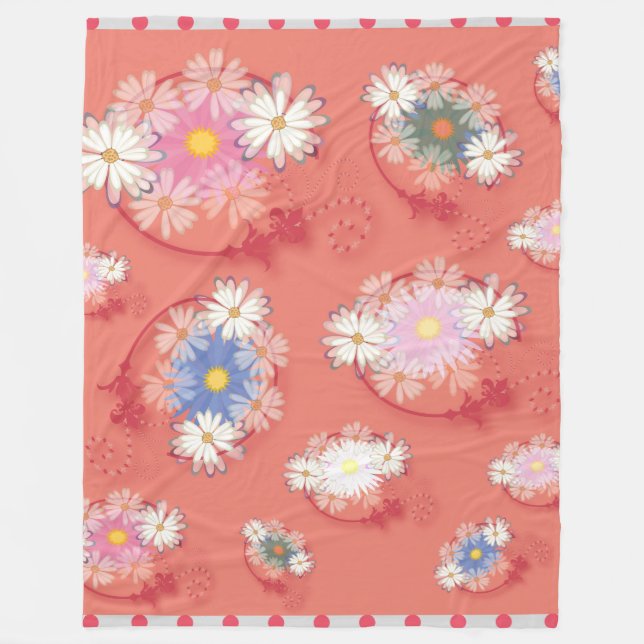 Flowergirl fleece deken (Vorderseite)