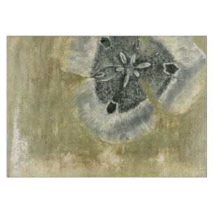 Flowerhead abstrakt mit glasig-glänzender schneidebrett