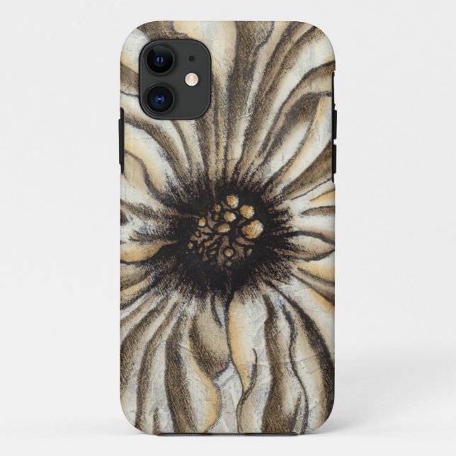 Flowerhead Fresko auf TAN-Hintergrund Case-Mate iPhone Hülle (Rückseite)