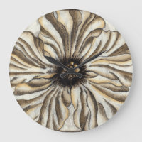 Flowerhead Fresko auf TAN-Hintergrund