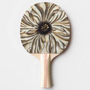 Flowerhead Fresko auf TAN-Hintergrund Tischtennis Schläger