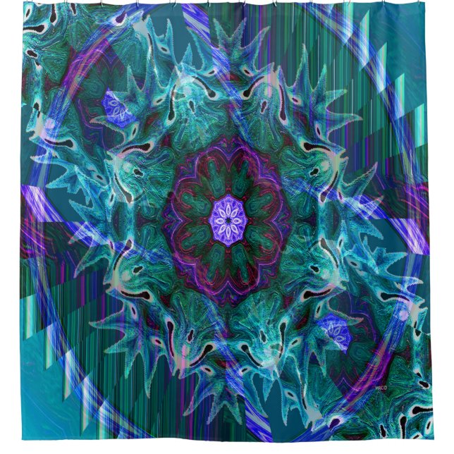 Flowering under the Sea.... Duschvorhang (Vorderseite)