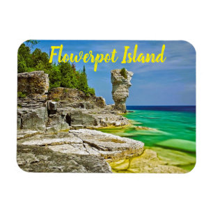 Flowerpot Island Kanada stilisiert Magnet