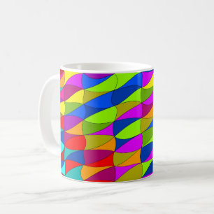 Flowerpower confused pattern coffee mug kaffeetasse