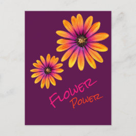 FlowerPower-Postkarte lila Postkarte