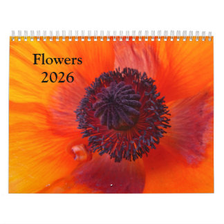 Flowers 2026 a Calendar Kalender