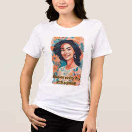 Flowers and Smiles T-Shirt Tri-Blend Shirt
