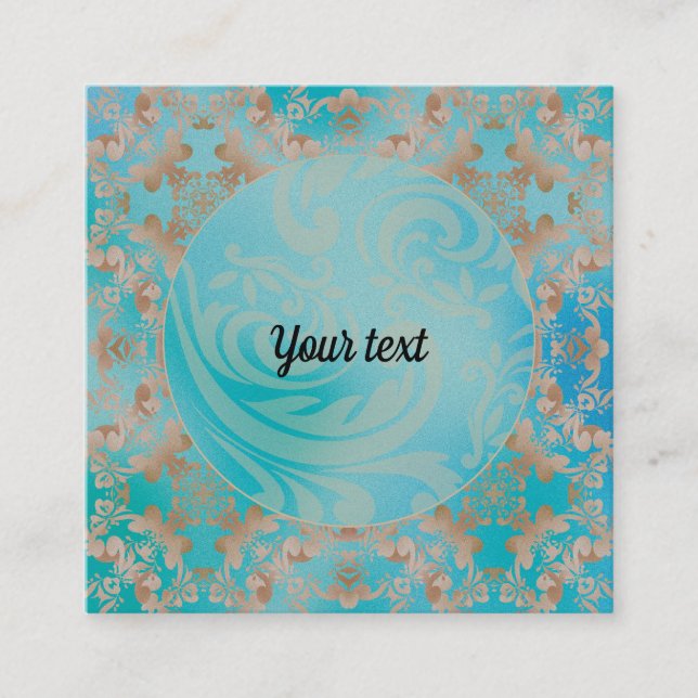 flowers blue begleitkarte (Vorderseite)