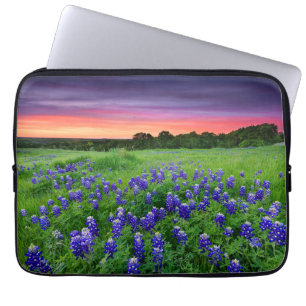 Flowers   Bluebonnets at Sunset Texas Laptopschutzhülle