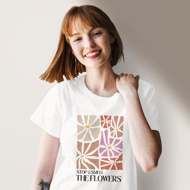 Flowers Boho Inspiration Quote T-Shirt (Von Creator hochgeladen)
