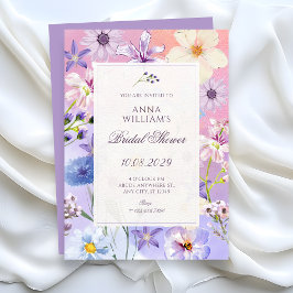 Flowers bridal shower einladung