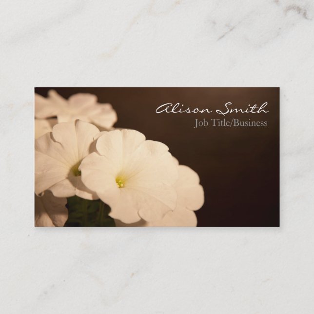 Flowers Business Card Visitenkarte (Vorderseite)