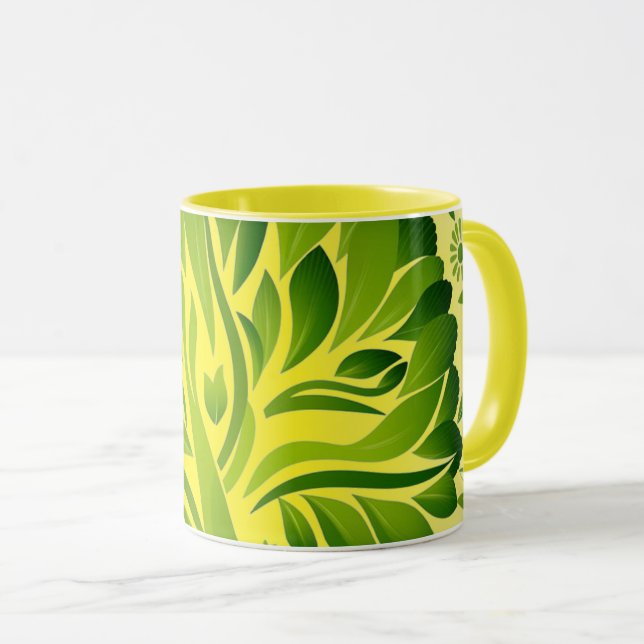 Flowers Coffee Mug Tasse (VorderseiteRechts)