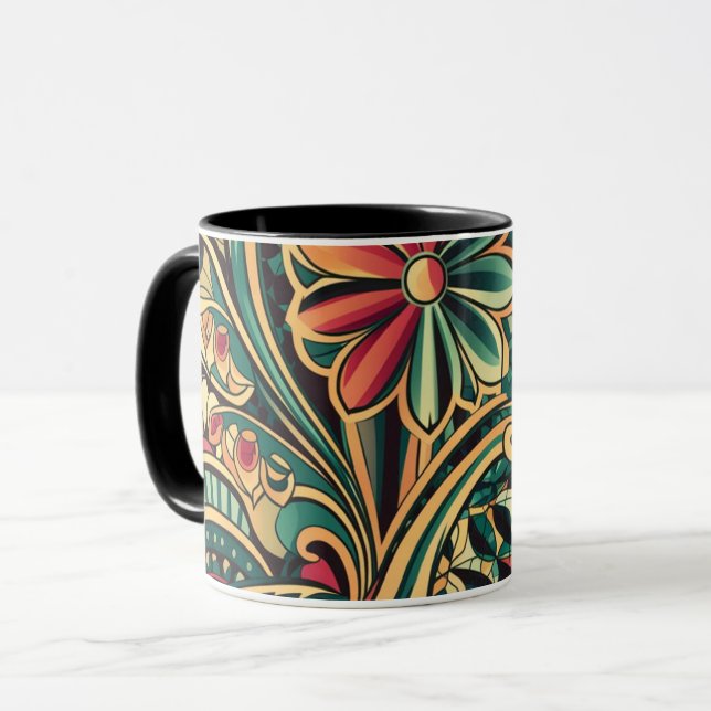 Flowers Coffee Mug Tasse (Vorderseite Links)