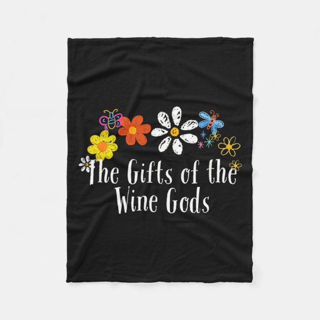 Flowers Drawing The Of The Wine Gods Funny 2025 Sa Fleecedecke (Vorderseite)