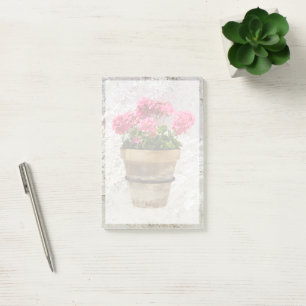 Flowers Geranium In Flower in Pot Post-it Klebezettel