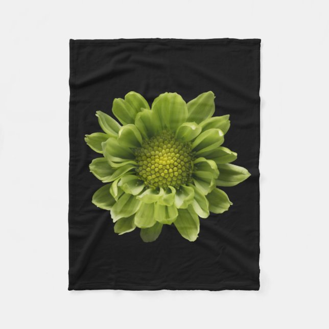 Flowers | Green Chrysanthemum Fleecedecke (Vorderseite)