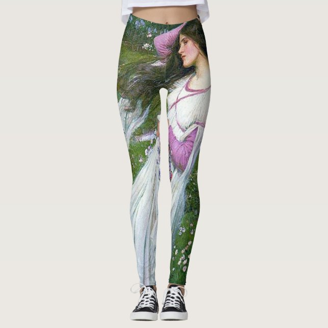 Flowers im Wind, John William Waterhouse Leggings (Vorderseite)