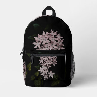 Flowers image on bagpack bedruckter rucksack