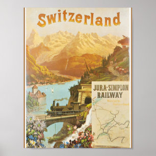 Flowers in Switzerland Poster