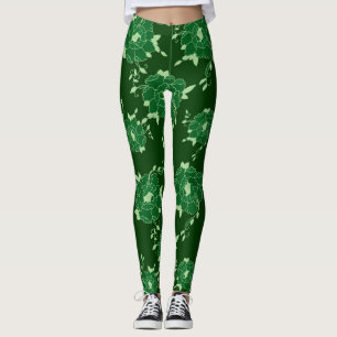 flowers leggings