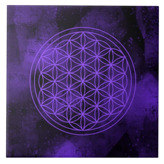 Flowers of life fliese (Vorderseite)