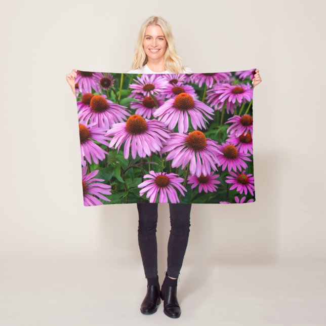 Flowers | Pink Coneflower Garden Fleecedecke (Beispiel)