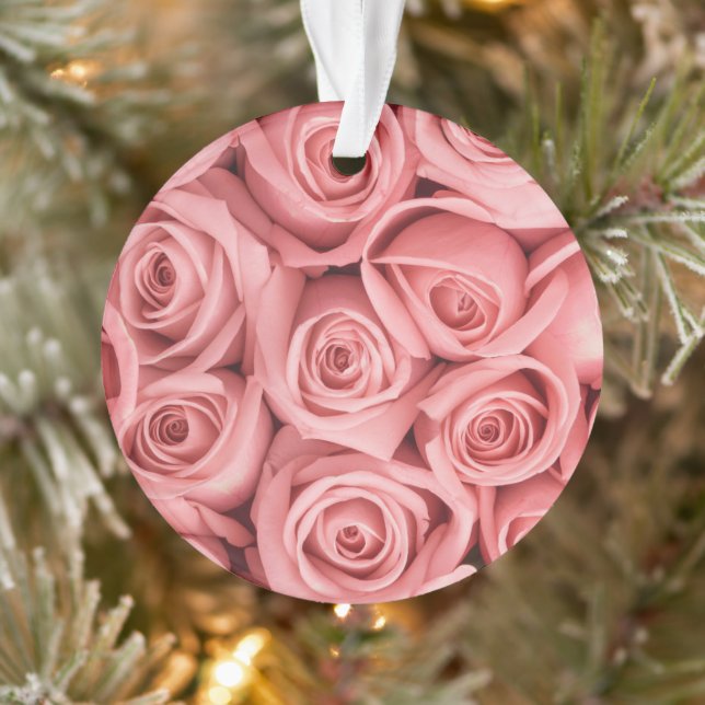 Flowers | Pink Roses Ornament (Baum)