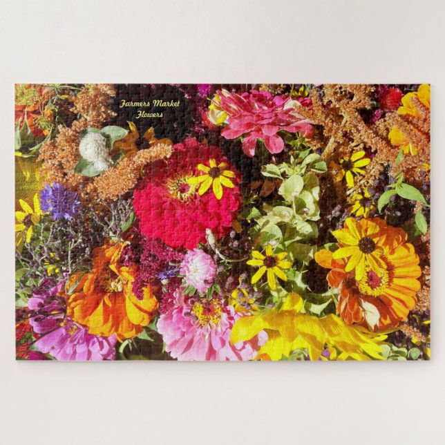 Flowers Puzzle Personalize Gift Schwierigkeiten (Horizontal)
