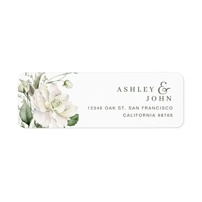 Flowers Return Address Labels (Vorne)